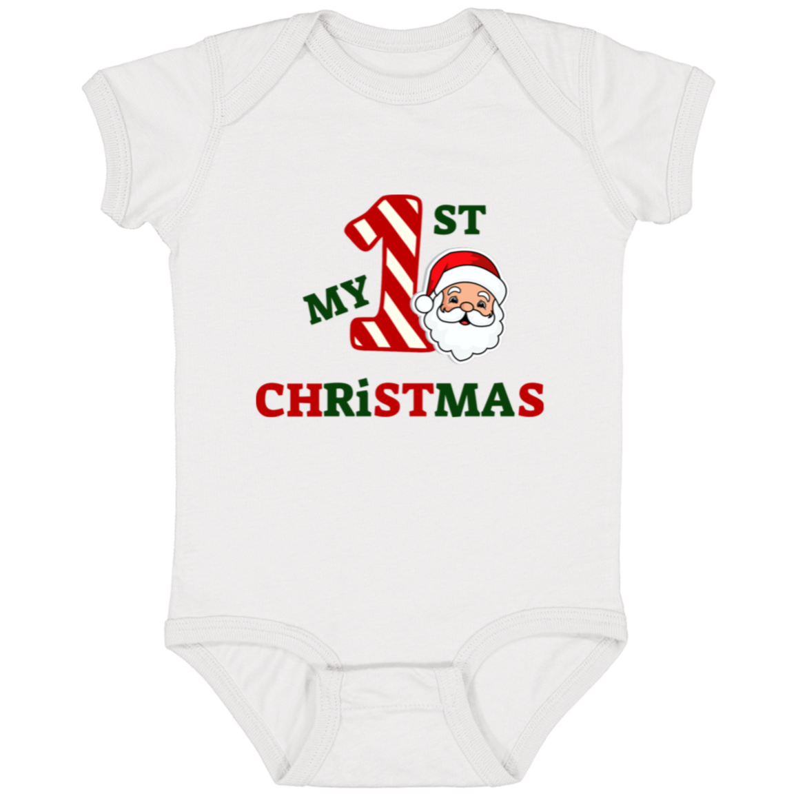 Baby Onesie Baby's 1st Christmas Santa | New Baby Gift