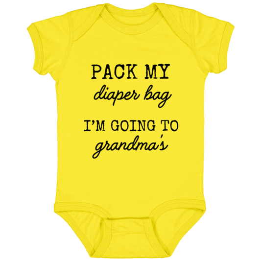 Baby Onesie Pack Diaper Bag For Grandmas | New Baby Gift