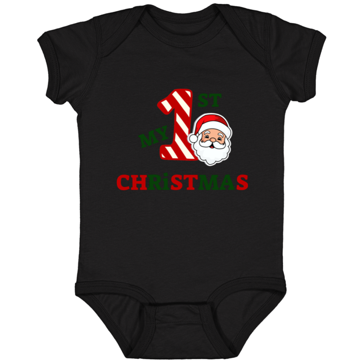 Baby Onesie Baby's 1st Christmas Santa | New Baby Gift