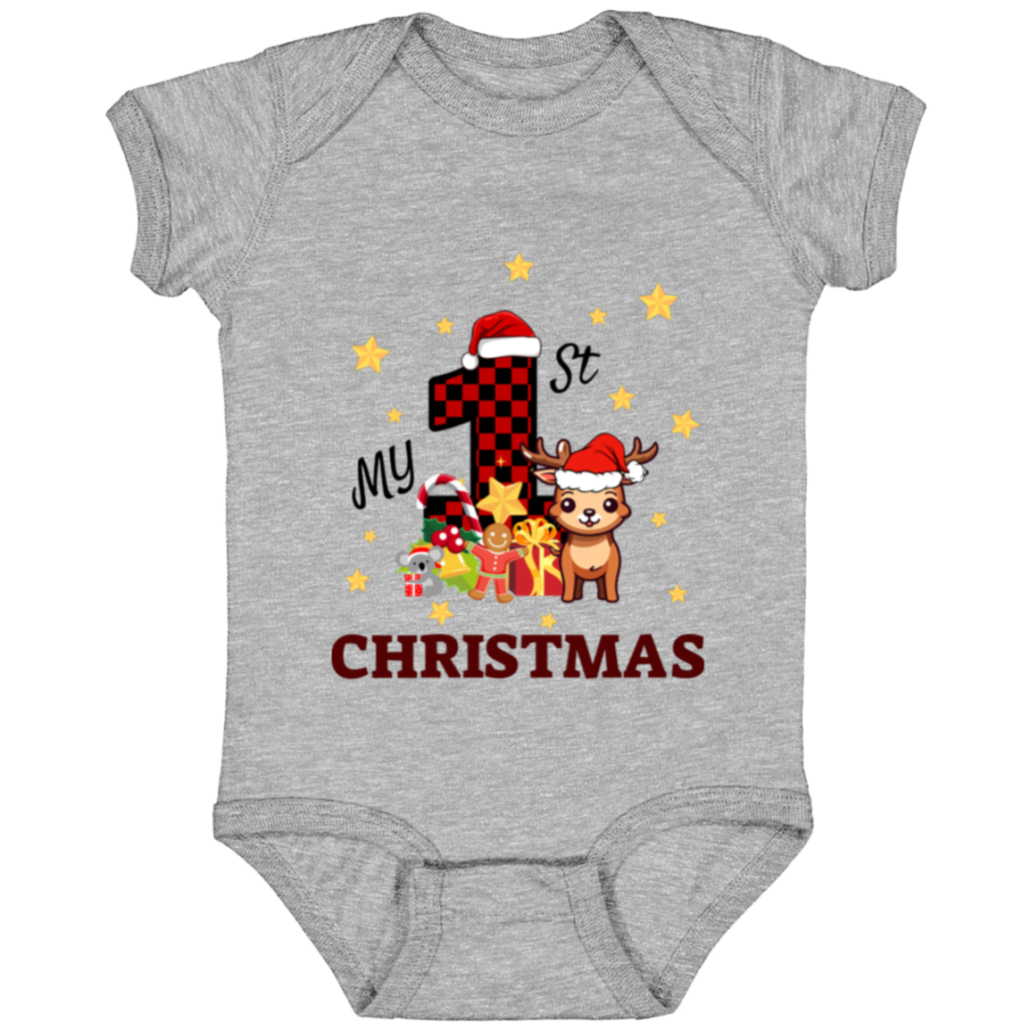 Baby Onesie Baby's First Christmas | New Baby Gift