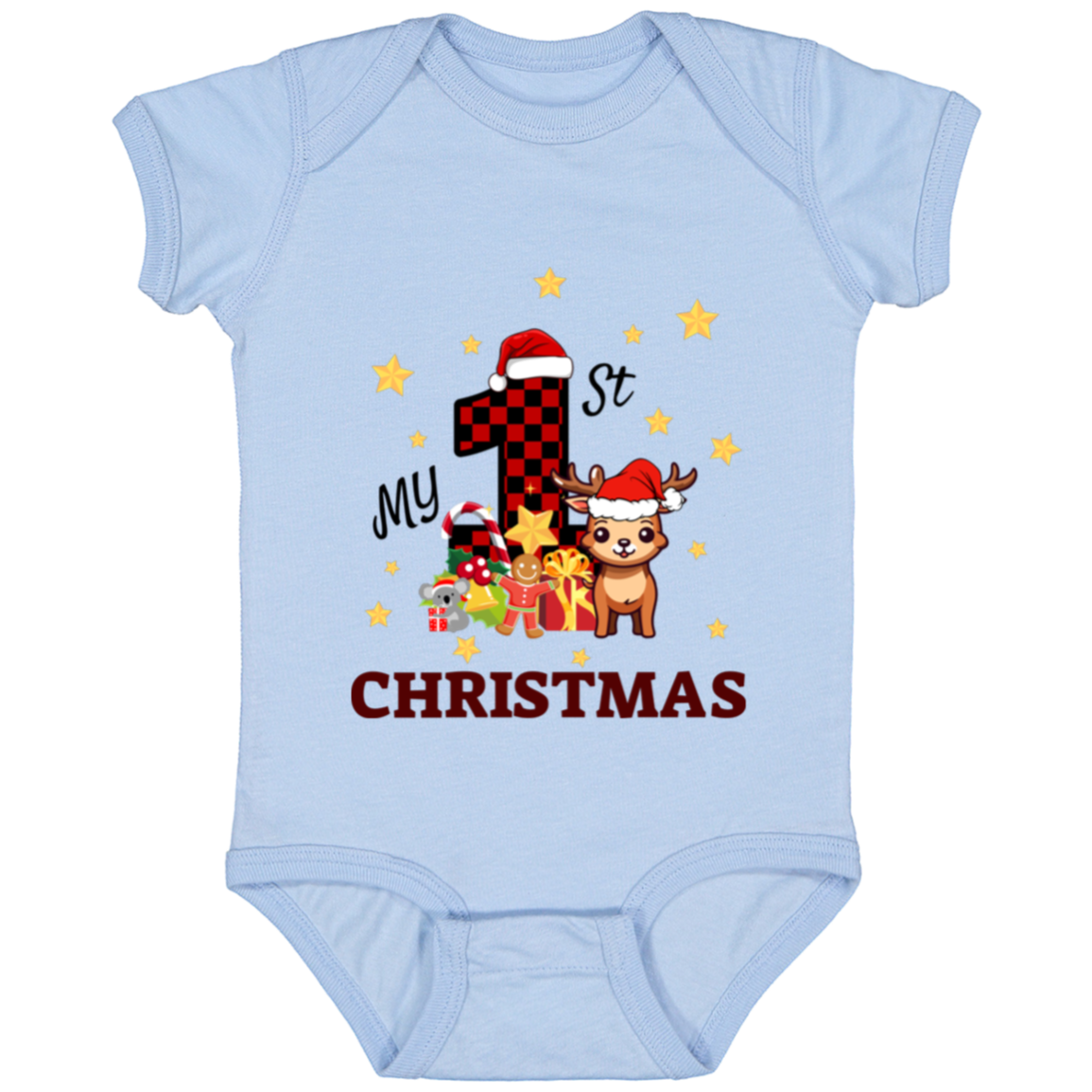 Baby Onesie Baby's First Christmas | New Baby Gift