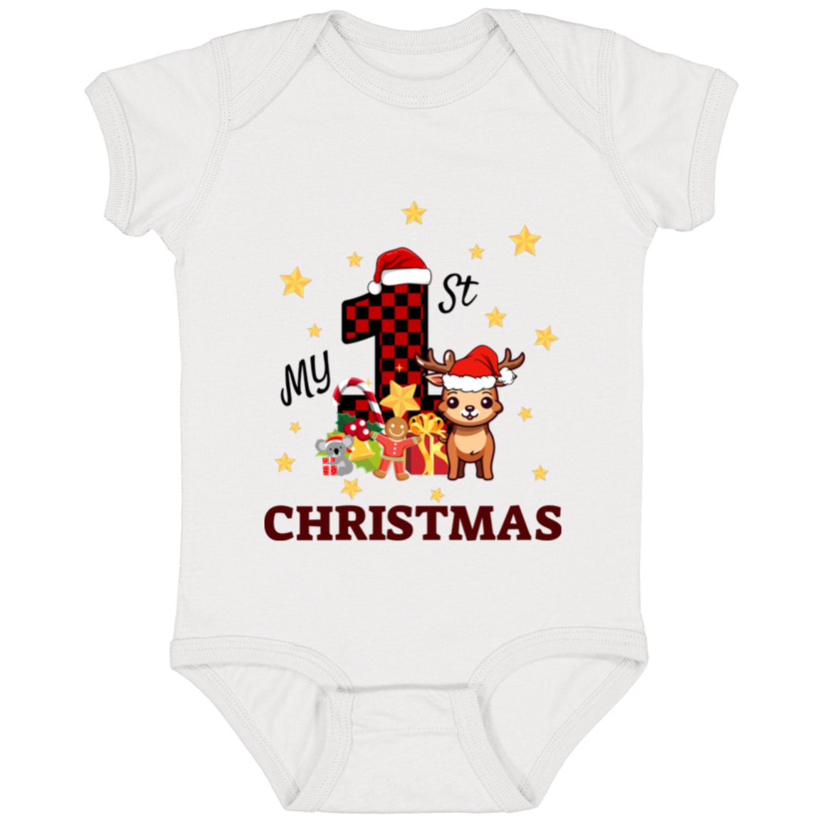 Baby Onesie Baby's First Christmas | New Baby Gift