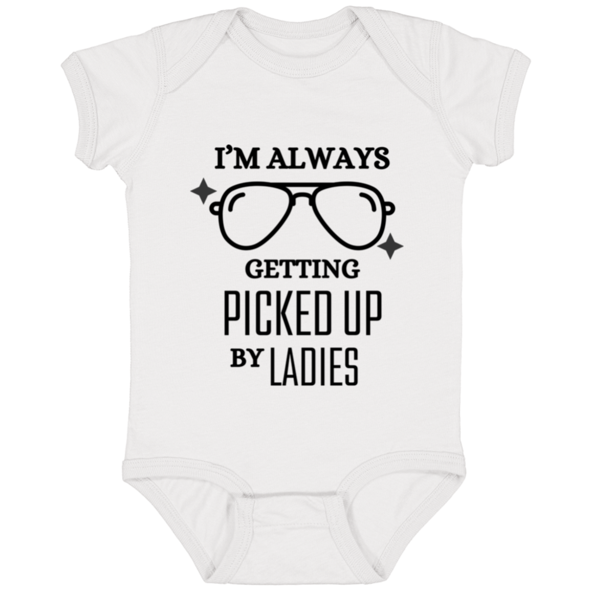 Baby Onesie Little Getting Picked Up | New Baby Gift