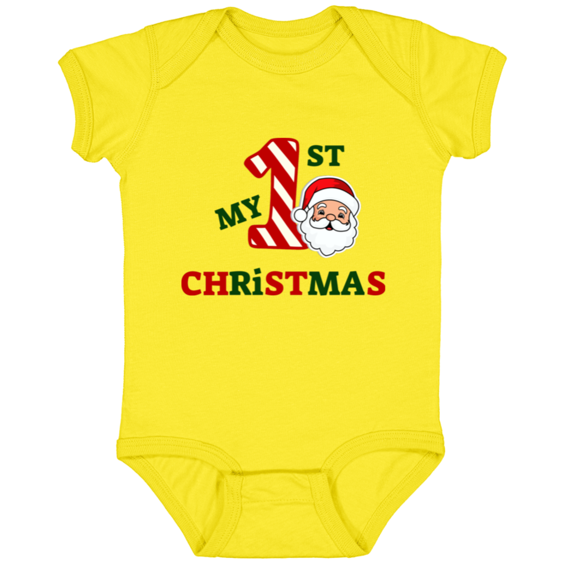 Baby Onesie Baby's 1st Christmas Santa | New Baby Gift