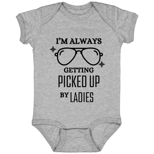 Baby Onesie Little Getting Picked Up | New Baby Gift