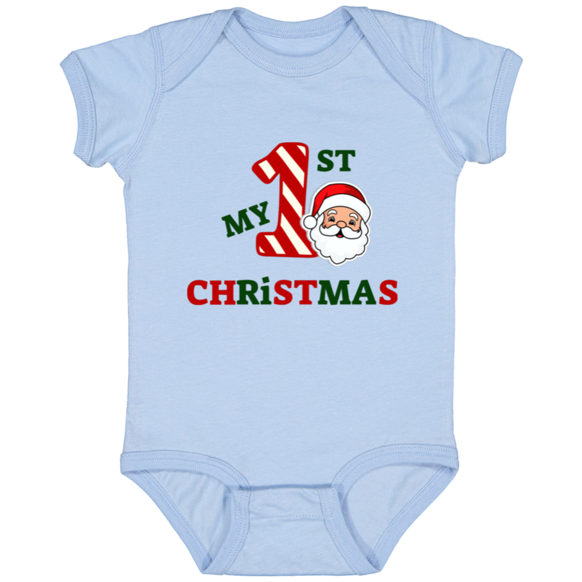 Baby Onesie Baby's 1st Christmas Santa | New Baby Gift