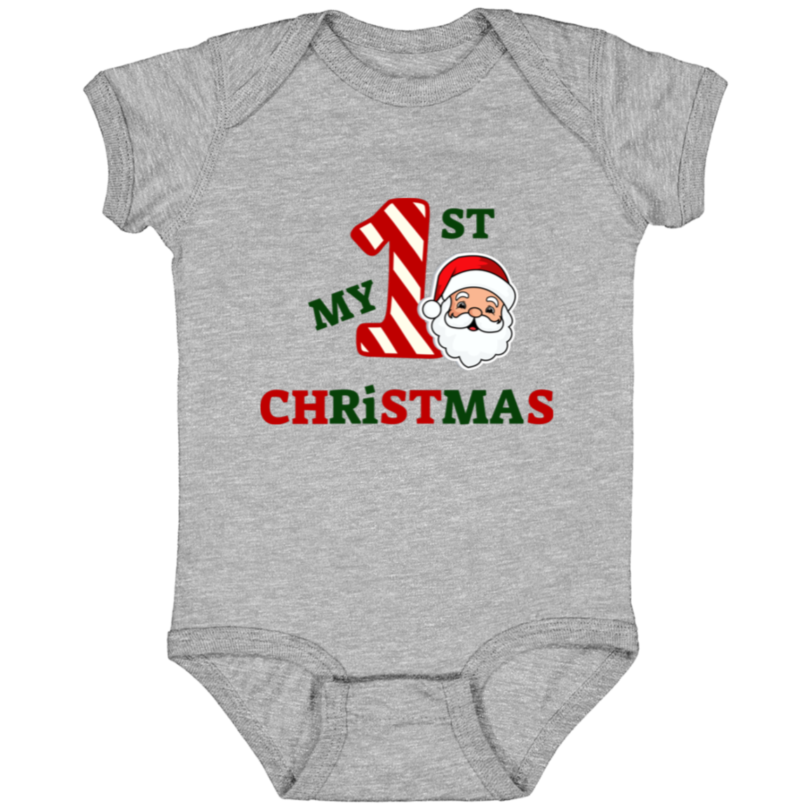 Baby Onesie Baby's 1st Christmas Santa | New Baby Gift