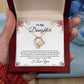 To My Daughter | Forever Love Necklace | Birthday Gift | Mother's Day Gift | Christmas Gift | Valentine's Day Gift | Graduation Gift | White Background