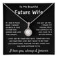 To My Future Wife | Eternal Hope Necklace |  Engagement Gift | Birthday Gift | Valentine's Day Gift | Christmas Gift | Black Background