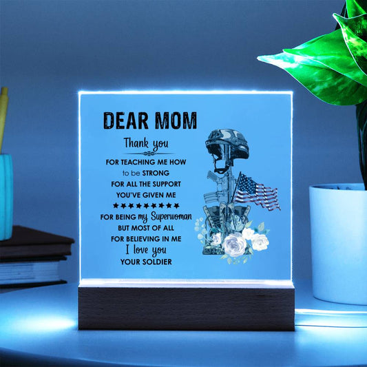 To My Mom | Square Acrylic Plaque