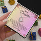 To My Daughter | Forever Love Necklace | Birthday Gift | Mother's Day Gift | Christmas Gift | Valentine's Day Gift | Graduation Gift | Pink Background